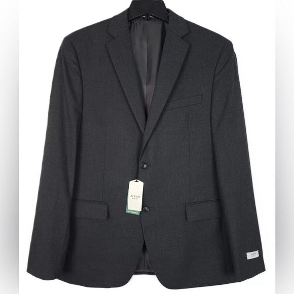 Alfani Men's Slim-Fit Stretch Solid Suit Jacket Charcoal Grey 40R Blazer New Tag - Picture 6 of 13